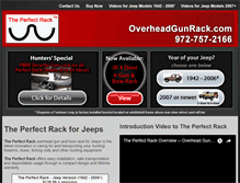 Tablet Screenshot of overheadgunrack.com